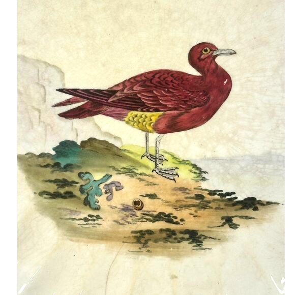 Copeland Spode Aesthetic Movement c. 1870-1890 Large Chelsea Bird 8 3/8" Plate - Picture 2 of 8